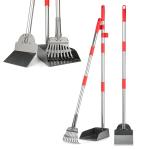 Stainless Steel Dog Pooper Scooper with Long Handle