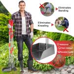 Stainless Steel Dog Pooper Scooper with Long Handle