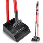 Stainless Steel Dog Pooper Scooper with Long Handle