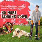 Stainless Steel Dog Pooper Scooper with Long Handle