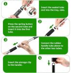 Long Handle Dog Pooper Scooper with Metal Tray