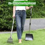 Long Handle Dog Pooper Scooper with Metal Tray