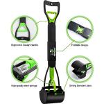 Foldable 28" Dog Pooper Scooper - Durable Green