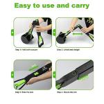 Foldable 28" Dog Pooper Scooper - Durable Green