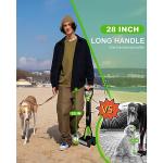 Foldable 28" Dog Pooper Scooper - Durable Green