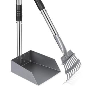 Heeyoo Dog Pooper Scooper Tray and Rake Set
