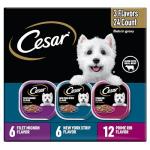 Cesar Wet Dog Food Variety Pack, 24 Trays