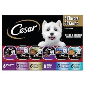 Cesar Wet Dog Food Steak & Chicken Variety Pack