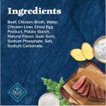 Blue Buffalo Wilderness Beef Wet Dog Food, 24 Pouches