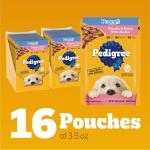 Pedigree Puppy Chicken Wet Dog Food Pouches, 16 Count