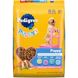 Pedigree Dry Puppy Food, Chicken & Rice, 14 lb
