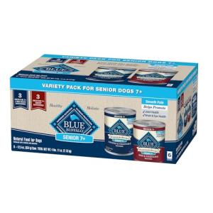 Blue Buffalo Senior Wet Dog Food Variety Pack