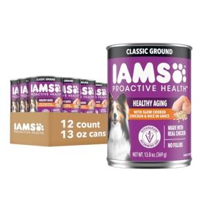 IAMS Healthy Aging Wet Dog Food, Chicken & Rice
