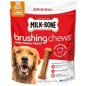 Milk-Bone Daily Dental Chews, Chicken, Large, 25 Count