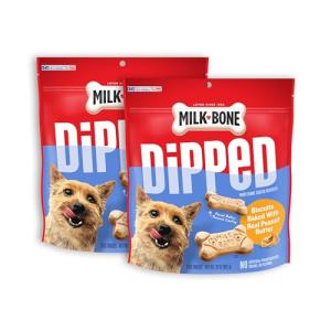 Milk-Bone Peanut Butter Dipped Dog Treats, 32 Oz