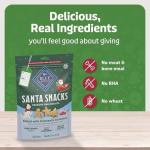 Blue Buffalo Santa Snacks Oatmeal Cinnamon Dog Biscuits