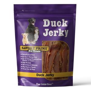 Savory Duck Jerky Dog Treats - 100% Real Duck