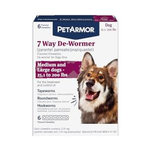 PetArmor 7 Way De-Wormer Chewables for Dogs