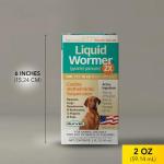 Durvet 2X Liquid Wormer for Dogs, 2-Ounce