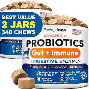 Probiotics Chews for Dog Digestive Health - 2 Pack