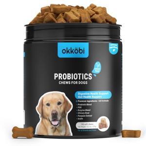 Dog Probiotic Chews for Digestive Health - 150 Count