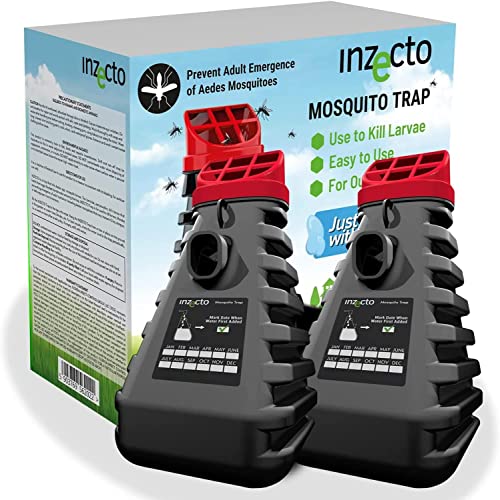 INZECTO Mosquito Control Trap - Kills Mosquitoes & Larvae