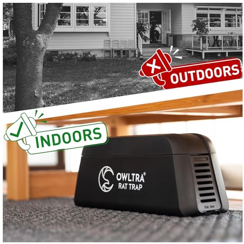 OWLTRA Indoor Electric Mouse Trap, Pet Safe, Instant Kill