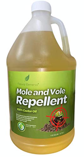 128 oz Natural Castor Oil Mole & Vole Repellent