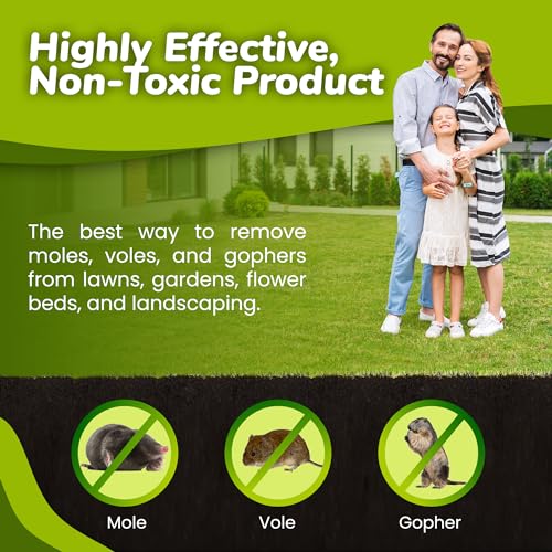 128 oz Natural Castor Oil Mole & Vole Repellent