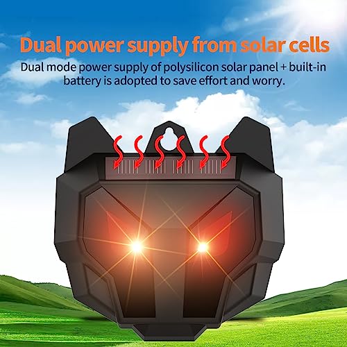 4-Pack Solar Red LED Animal Repeller Lights