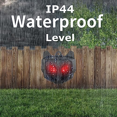 4-Pack Solar Red LED Animal Repeller Lights