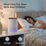 AROEVE Bedroom Air Purifier with Sleep Mode