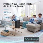 AROEVE Large Room Air Purifier with Sensors