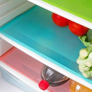 Colorful 9-Pack Washable Refrigerator Shelf Mats