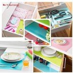 Colorful 9-Pack Washable Refrigerator Shelf Mats