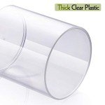 4 Pack Clear Acrylic Qtip Holder Dispenser Set