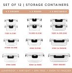 JoyJolt 24-Piece Airtight Glass Food Storage Set