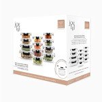JoyJolt 24-Piece Airtight Glass Food Storage Set