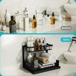 Under Sink Organizer - 2 Tier Slide Out Shelf