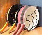 Bronze Pan Organizer Rack for Kitchen Cabinets