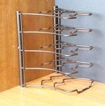 Bronze Pan Organizer Rack for Kitchen Cabinets