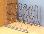 Bronze Pan Organizer Rack for Kitchen Cabinets