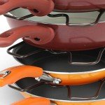 Bronze Pan Organizer Rack for Kitchen Cabinets