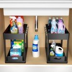 2-Tier Under Sink Organizer Basket - Black