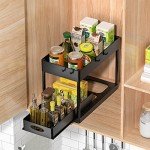 2-Tier Under Sink Organizer Basket - Black