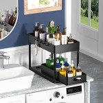 2-Tier Under Sink Organizer Basket - Black