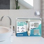 Stainless Steel Shower Squeegee with Hooks - 10 Inch