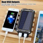 20000mAh Waterproof Solar Power Bank with USB Ports