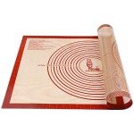 Extra Large Non-Slip Silicone Pastry Mat with Measurements