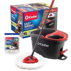O-Cedar EasyWring Microfiber Spin Mop & Bucket